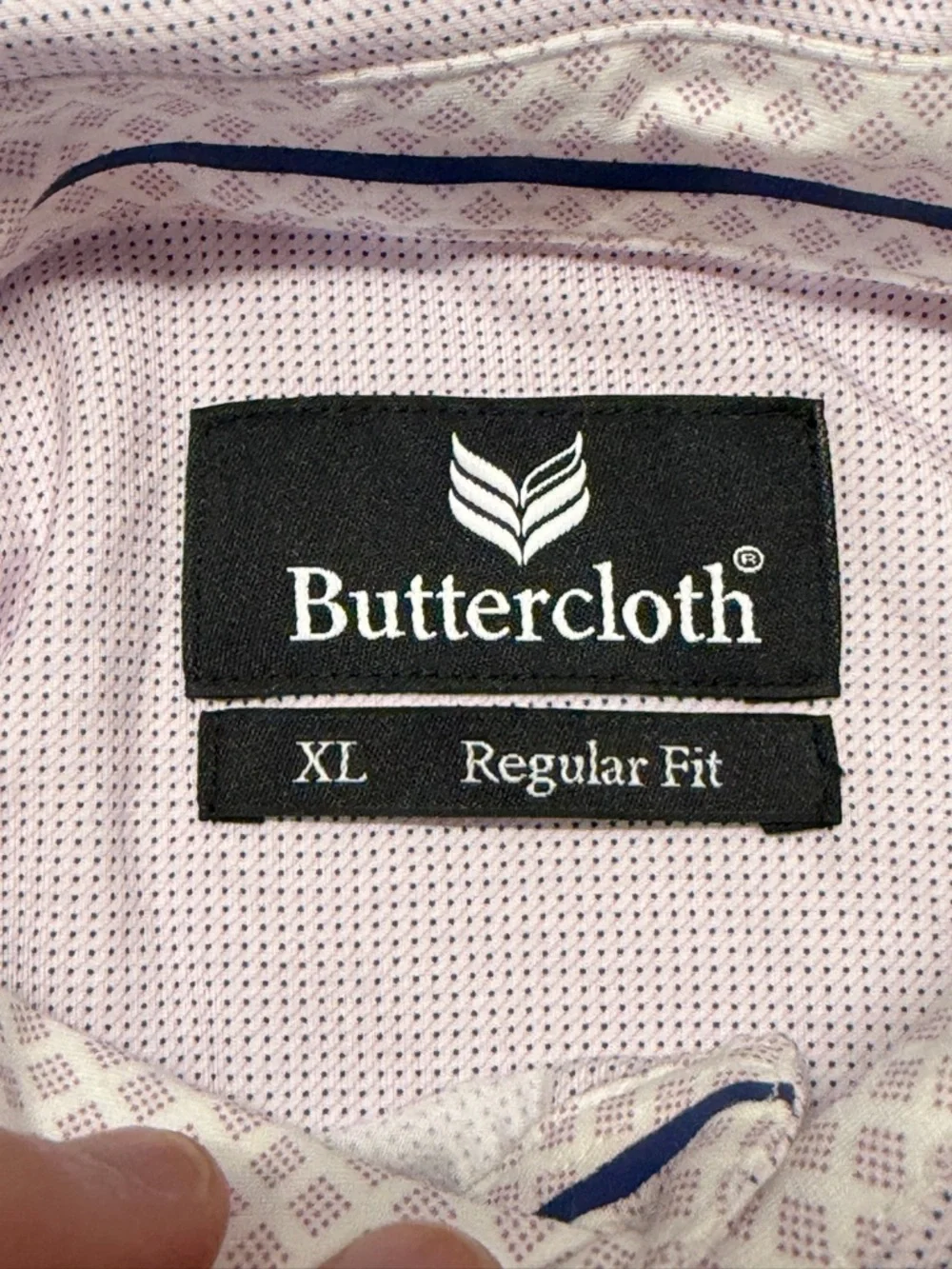 Buttercloth Men's Lavender Micro-Texture Dress‎ Shirt